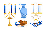 Hanukkah, Jewish holiday items set, an Object Illustration by Good Studio (Thumbnail 4 of 4)