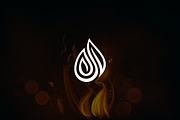 Minimalist Modern Fire Logo, a Branding & Logo Template by Luxury Logos (Thumbnail 2 of 4)