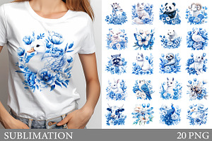 Animals Clipart. Animals Sublimation, an Illustration by IrinaShishkova
