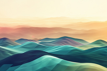 Abstract minimalistic mountains, a Wallpaper Photo by MistyDay