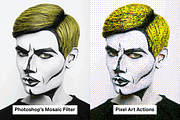 21 Pixel Art Photoshop Actions, an Action Add-On by SparkleStock (Thumbnail 8 of 9)
