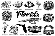 Florida state vector clipart, an Illustration by FITALARTSNEDIGI (Thumbnail 2 of 10)