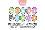 Bunny Eggs, a Font by Brittney Murphy Design (Thumbnail 1 of 2)