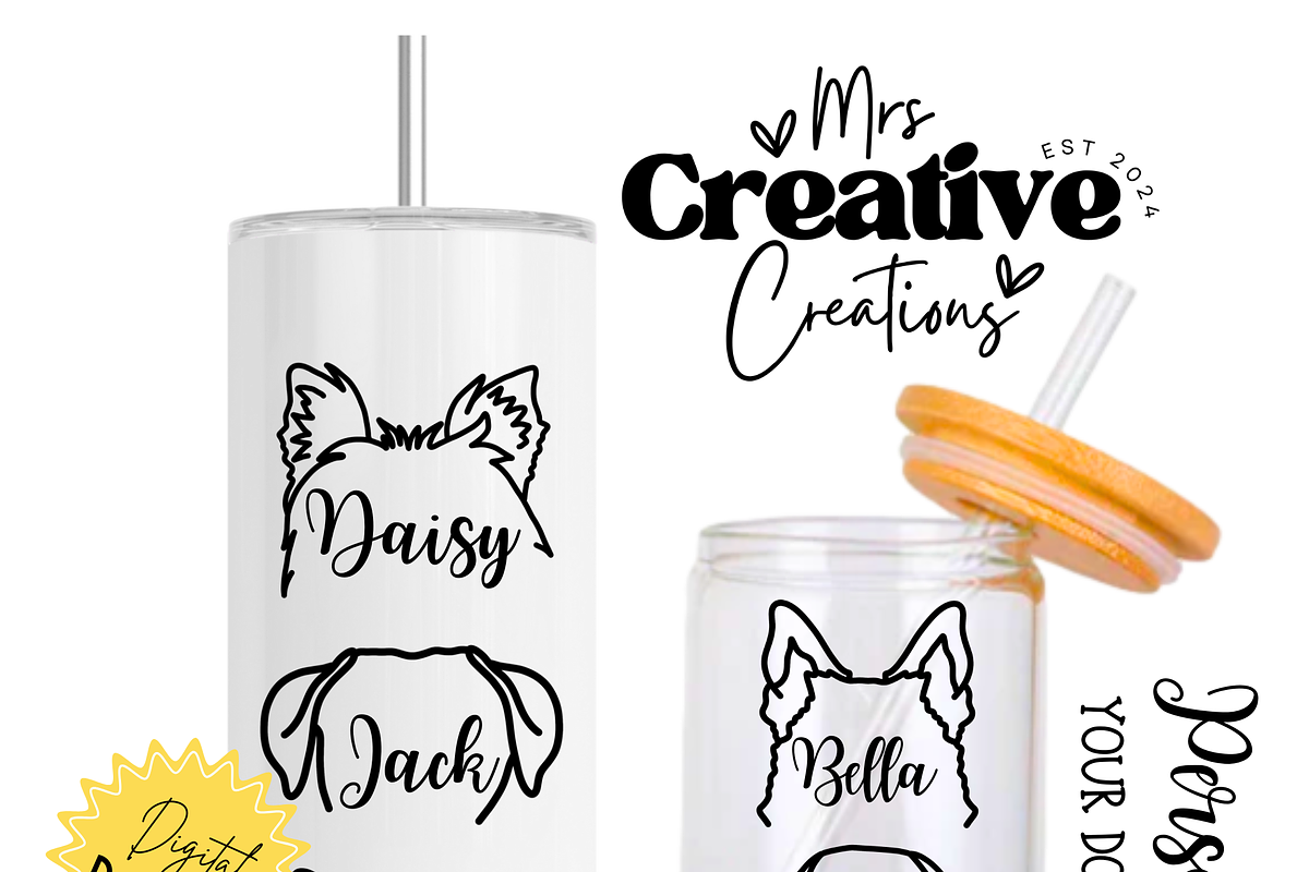 Dog Ears Bundle Clipart, a Graphic by Mrs. Creative Creations (Photo 2 of 10)