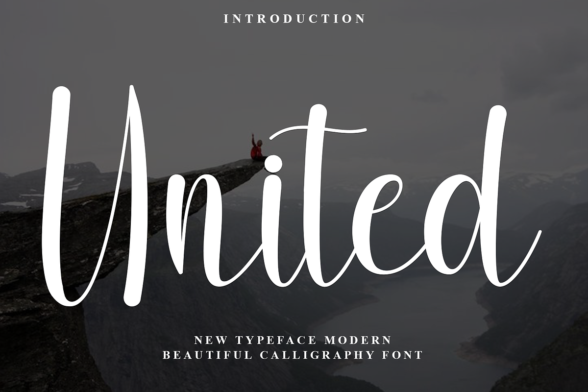 United, a Handwritten Font by FreshTypeINK (Photo 1 of 8)
