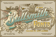 NS BULLSMITH Fonts, a Script Font by Novisouldado (Thumbnail 1 of 10)
