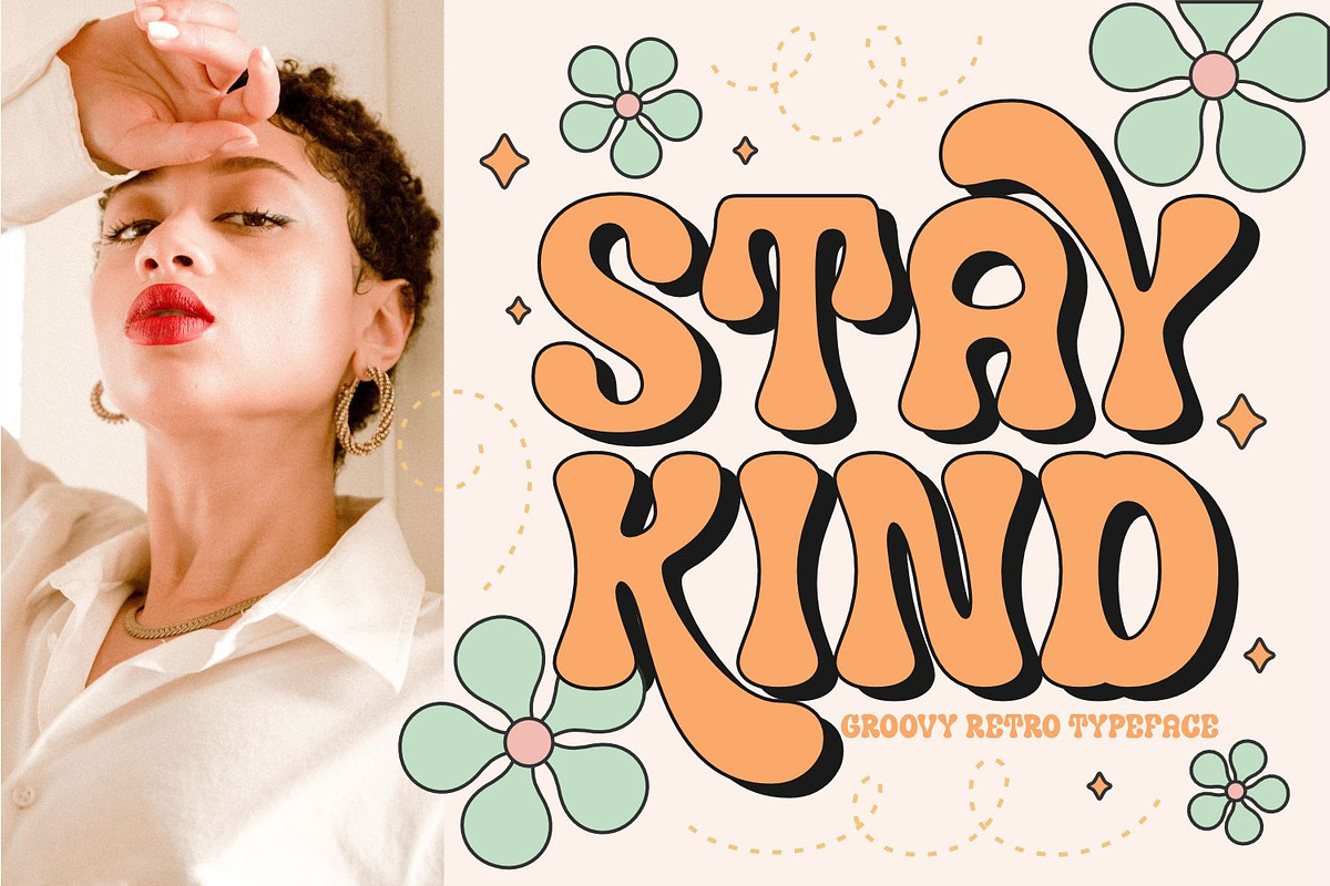 Super Retro - Groovy Font, a Sans Serif Font by Keithzo (Photo 2 of 8)