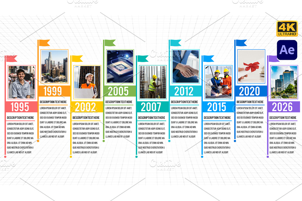 Company Milestones 4K, a Presentation Template by Kaushal Jangid (Photo 3 of 3)