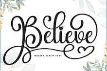 Believe | Script Font