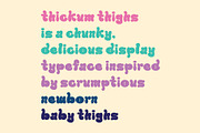 Thickum Thighs - juicy display font, a Serif Font by Font Infusions (Thumbnail 11 of 13)