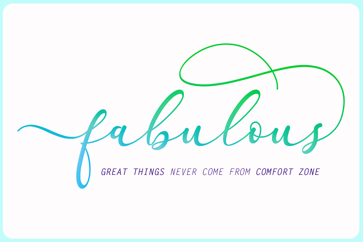 Faradilla / Beautiful Script preview 8