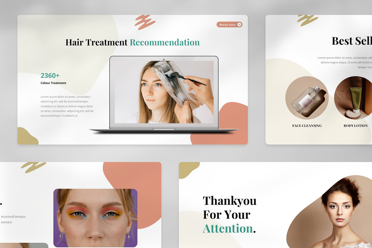 Larisa - Beauty Salon PowerPoint, a Presentation Template by Annora Studio (Photo 2 of 8)