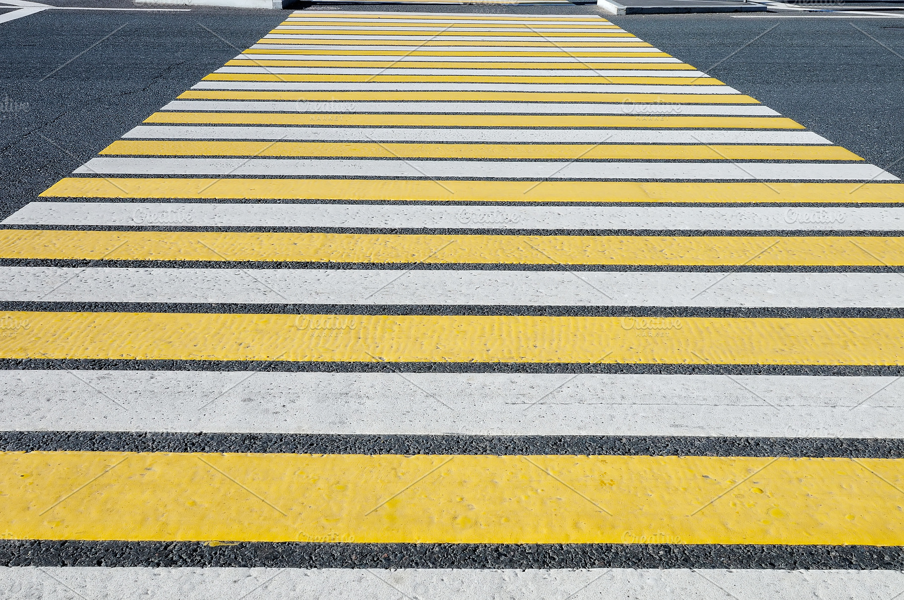 Crosswalk pedestrian crossing containing pedestrian crossing, road, and, a Transportation Photo by FedotovAnatoly