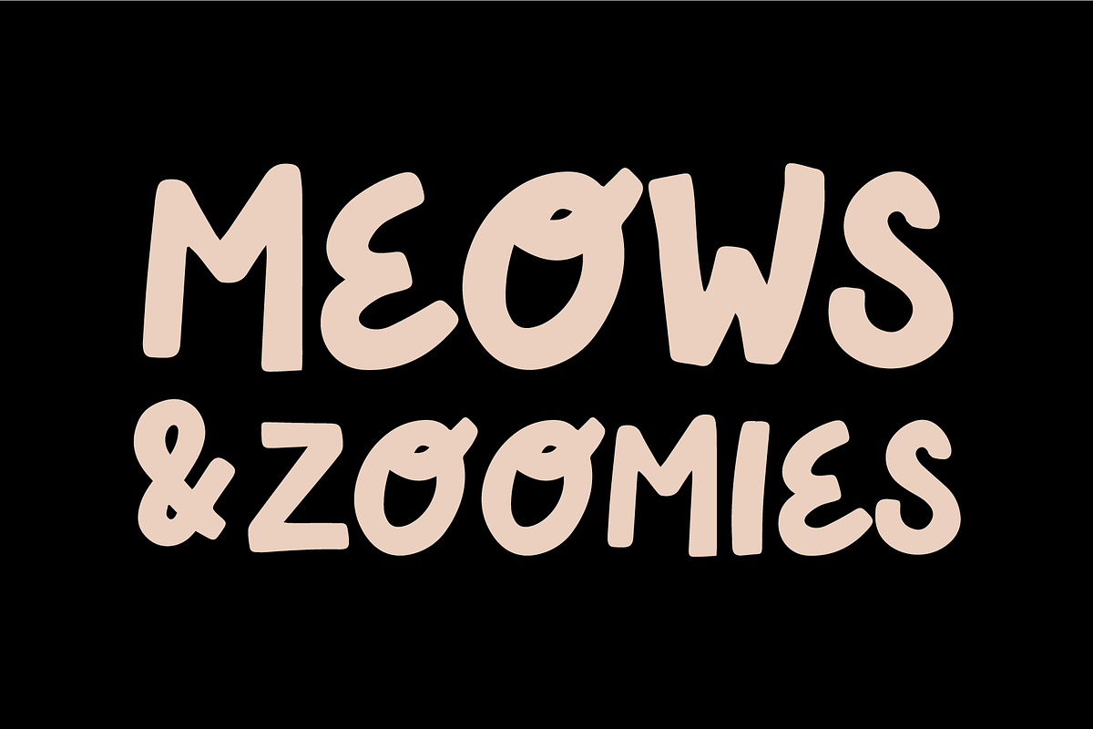 Furry Friend Handwritten Bold Font, a Handwritten Font by Forth and Wild (Photo 7 of 7)