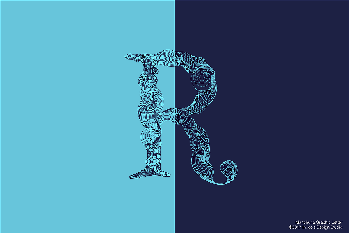 Manchuria, A-Z Unique Graphic Letter, an Illustration by Incools (Photo 3 of 7)