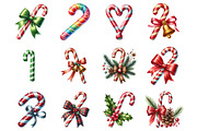 Candy Cane Clipart, an Illustration by Design Market (Thumbnail 3 of 4)
