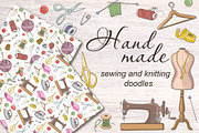 Sewing and Knitting Doodles, an Object Illustration by Artspace (Thumbnail 1 of 4)