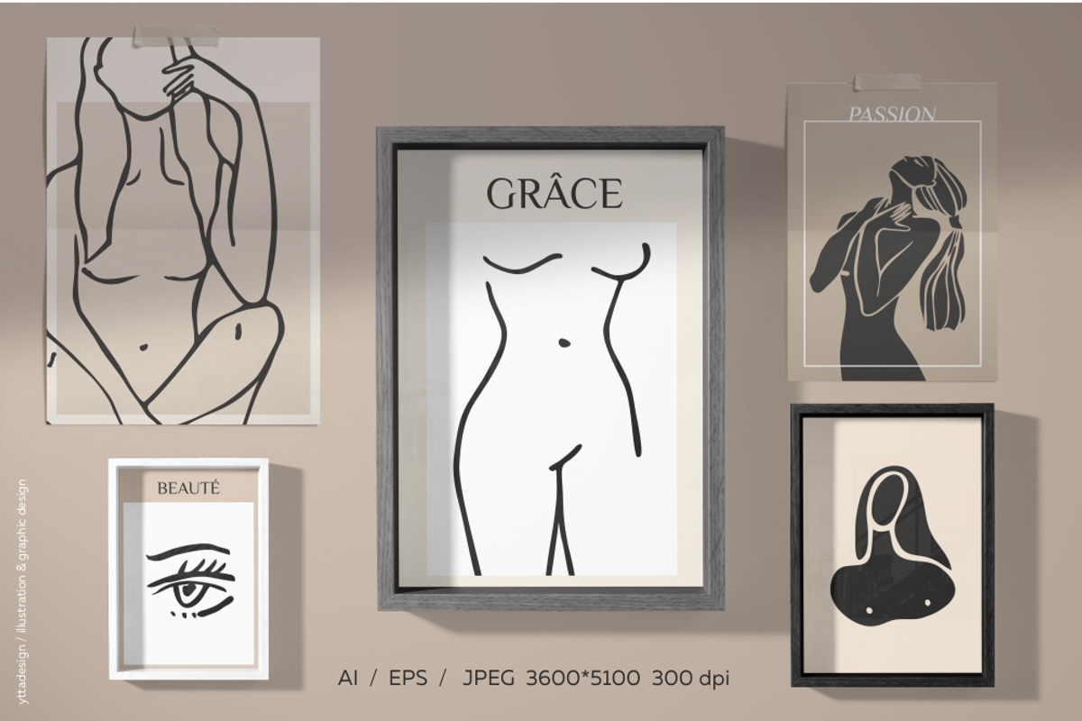 Women's bodies, Prints & Elements, an Object Graphic by yttadesign (Photo 13 of 18)