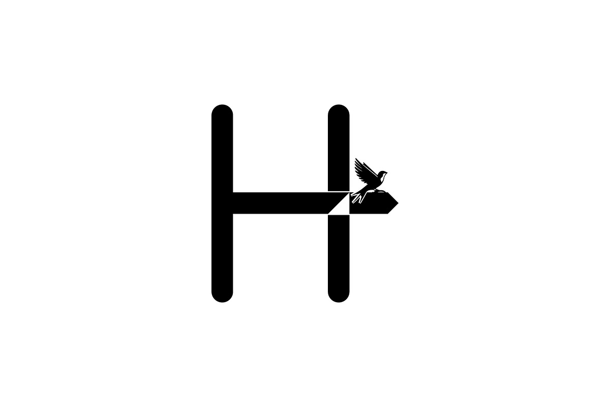 H Logo With Bird, a Branding & Logo Template by Salman Shop (Photo 4 of 4)