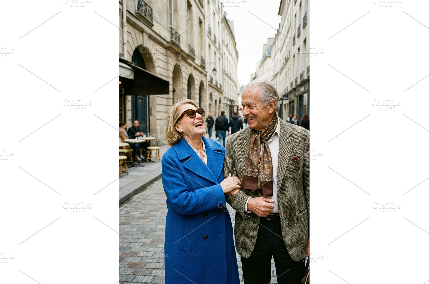 Senior Couple Strolls, a Person Photo by CREATIVEDEF