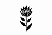 Modern Black Flower Design, an Illustration by jahid234 (Thumbnail 2 of 21)