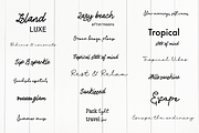 Tropical Vibes Lettering Pack, an Object Graphic by Digitaliya (Thumbnail 9 of 11)