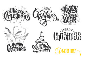 20 Christmas Overlays, an Illustration by Urbanshop