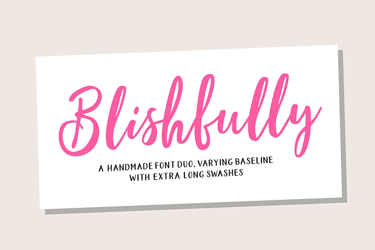 Blishfully Font Duo