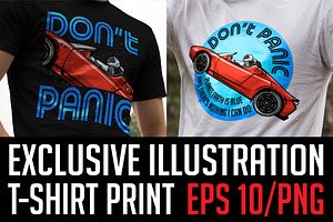 Spaceman t-shirt print! DON'T PANIC