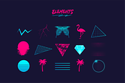 Retro Neon 80s & Synthwave Graphics, an Object Graphic by DenysHolovatiuk (Thumbnail 3 of 5)