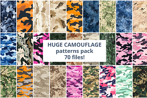 130 Camouflage Seamless Patterns