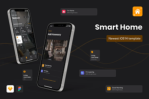 GLORIES Smart Home iOS 14 App Design