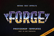 Retro Sci-Fi Metal Text Effects, a Layer Style Add-On by Andrew Skoch Design (Thumbnail 5 of 9)
