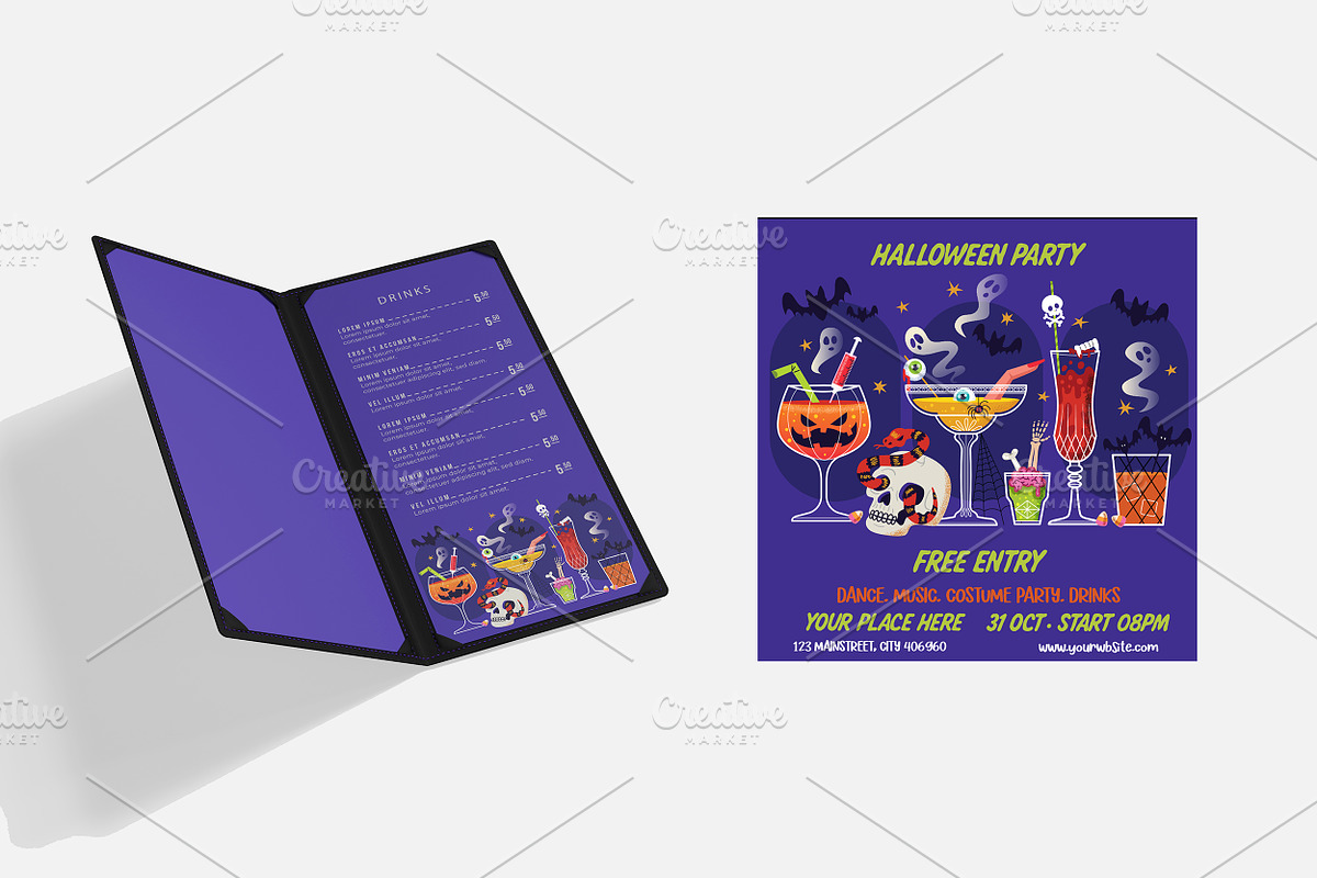 Spooky Halloween Cocktail Collection, an Object Graphic by MISS CHATZ (Photo 2 of 3)