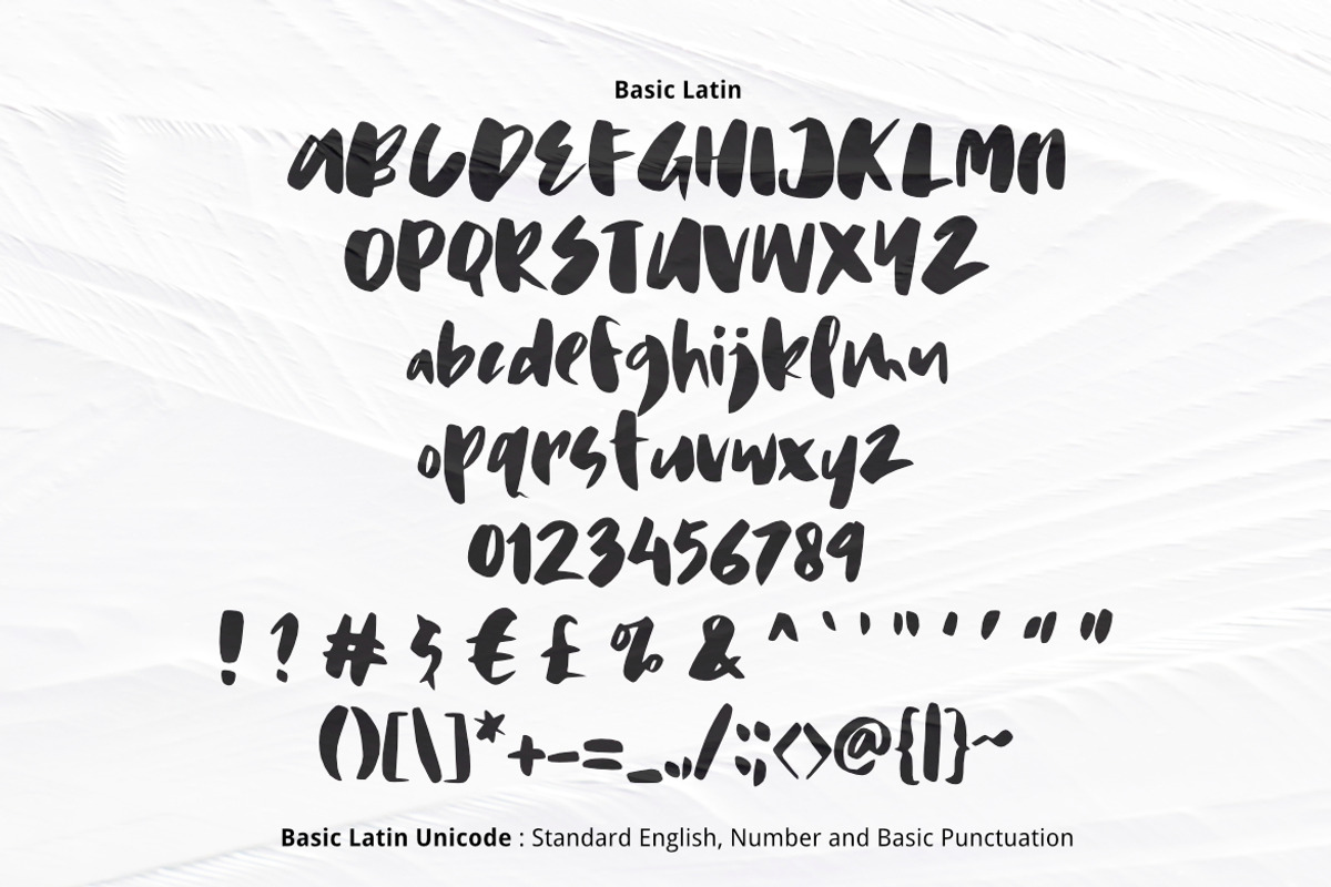 Hawkey Brush Font preview 2