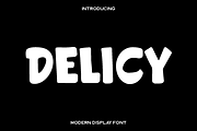 Delicy - Playful Modern Font, a Sans Serif Font by Luna Shop (Thumbnail 1 of 7)