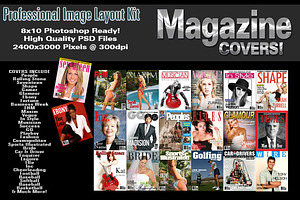 Magazine Covers V1 Photoshop Templat