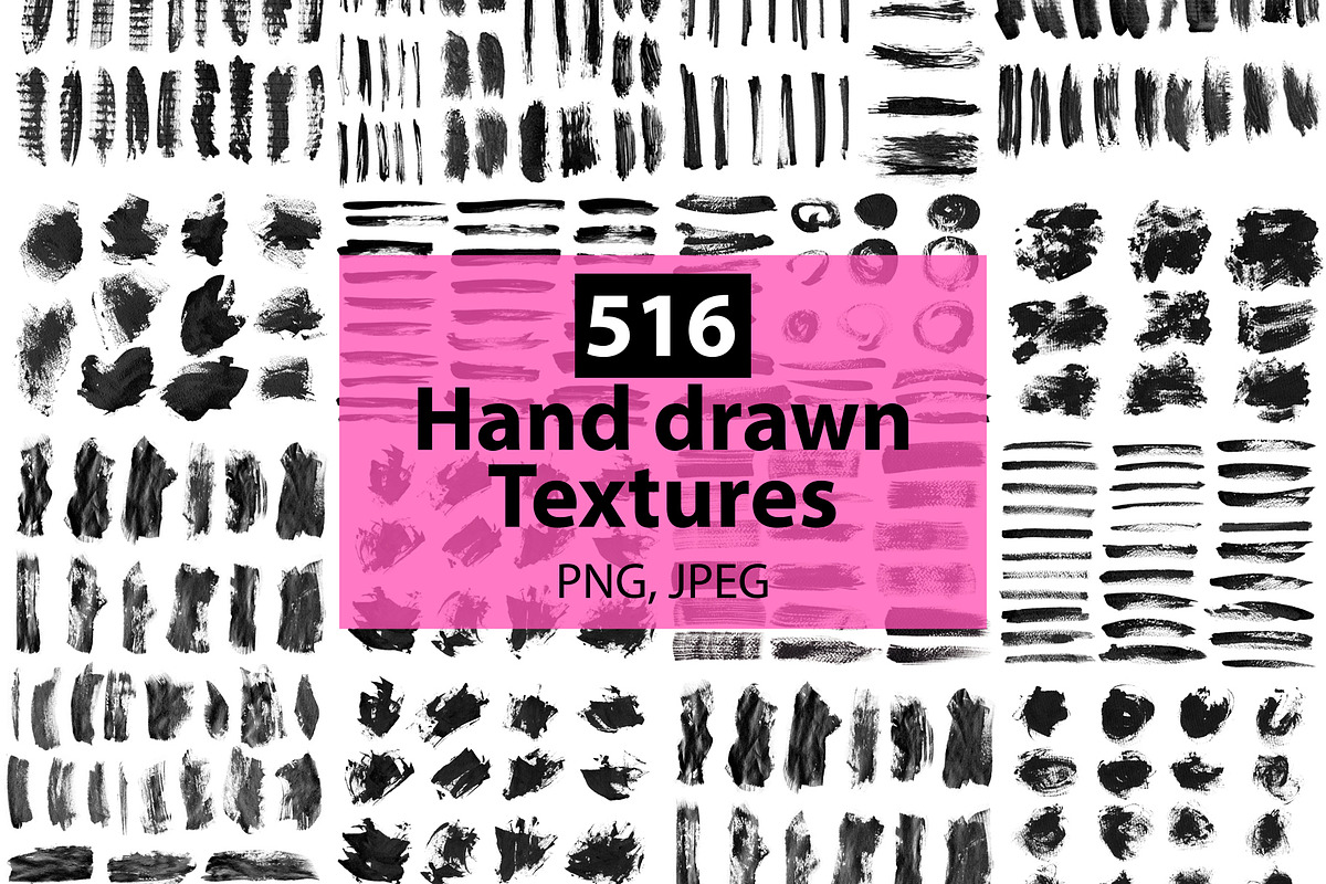 516 Textures big set., a Texture Illustration by redstudio (Photo 1 of 7)