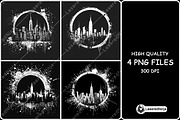 New York Logo City Skyline Urban, a Background Graphic by LaseredNinja (Thumbnail 1 of 7)