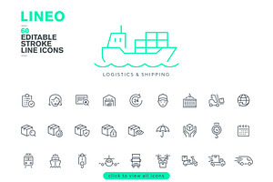 60 LOGISTICS ICONS