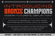 Bronze Champions Futuristic Display