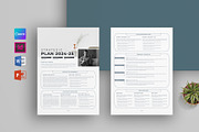 Strategic Plan | MS Word & Indesign, a Stationery Template by obayes (Thumbnail 1 of 5)