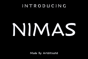 Nimas font, a Handwritten Font by artditiastd