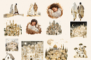 NEUTRAL NATIVITY CLIPART PACK, a Person Illustration by Daring Digies (Thumbnail 4 of 9)