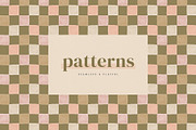 Checkered Painted Seamless Patterns, a Pattern Graphic by Basia Stryjecka (Thumbnail 3 of 17)