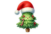 Watercolor Santa Hat Clipart, an Illustration by Designworld (Thumbnail 5 of 6)
