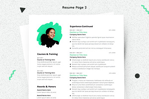 Resume With Picture CV Template