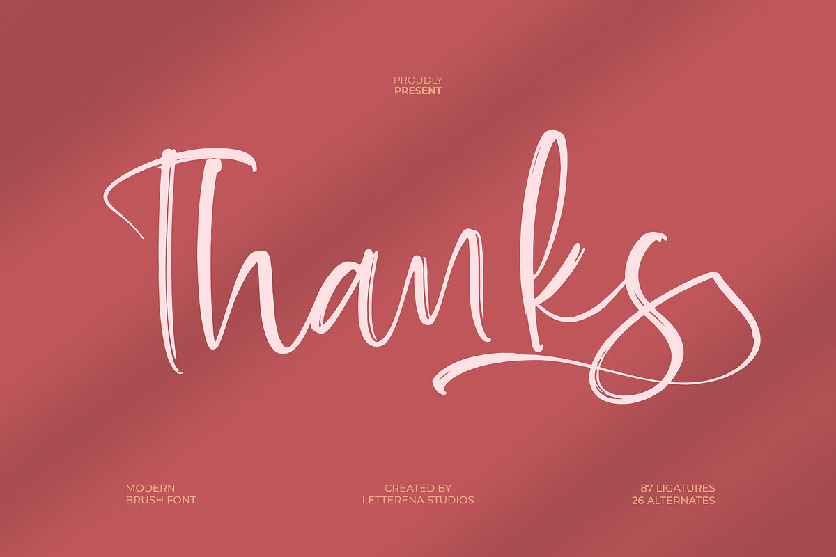 Baplosy Startera Bold Brush Font, a Script Font by Letterena Studios Script (Photo 20 of 20)