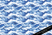 Watercolor Waves Digital Paper, a Pattern Graphic by Chromolume Studio (Thumbnail 19 of 28)
