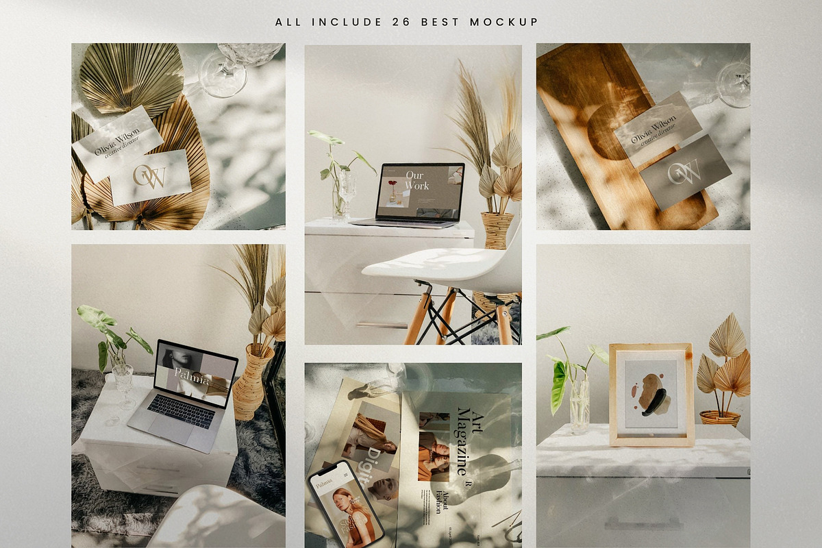 Palmia - Minimal Photo Mockup, a Household Mockup by Dirtytemp Studio (Photo 2 of 10)